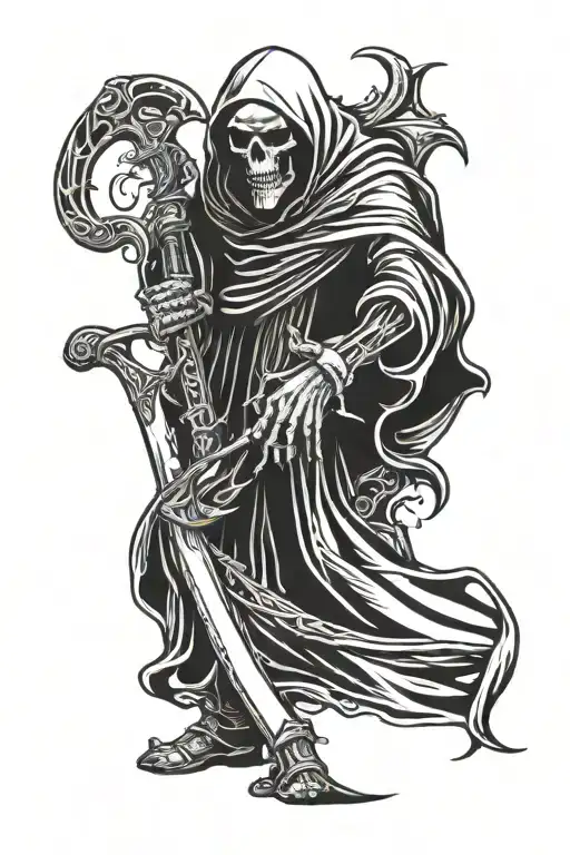 Grim Reaper With Scythe