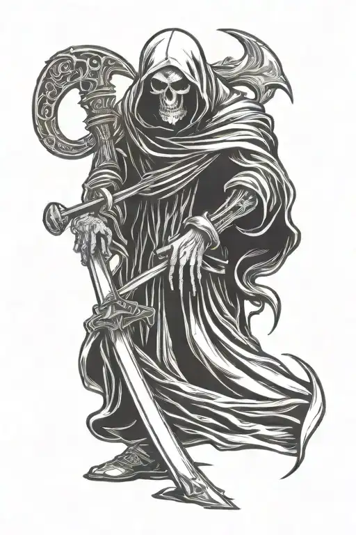 Grim Reaper With Scythe