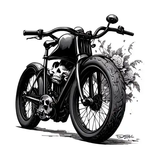 Skull And Bike