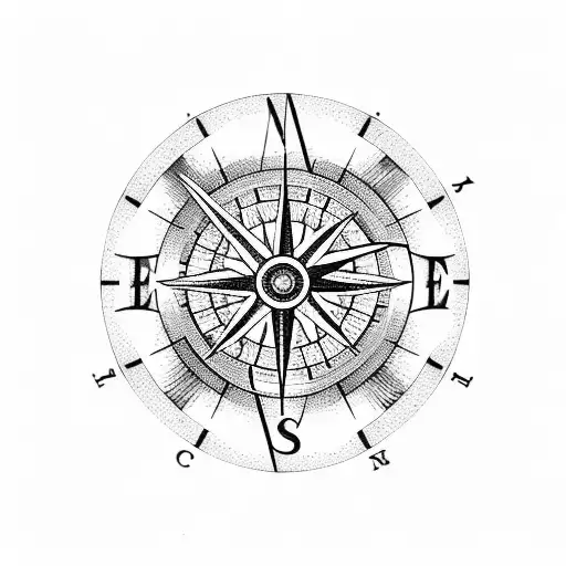 Hour Glass Compass And Ace Card