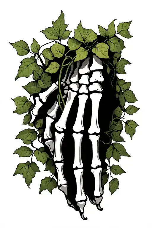 Hand Bones With Vine Wrapping