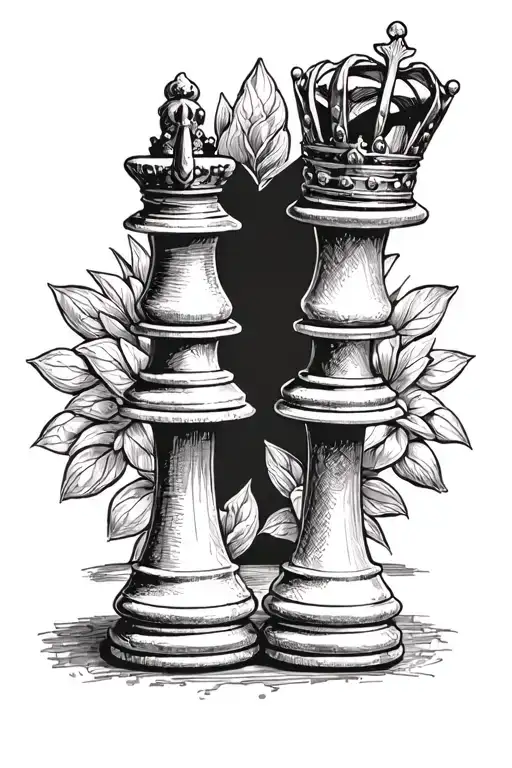 King And Queen Chess Piece