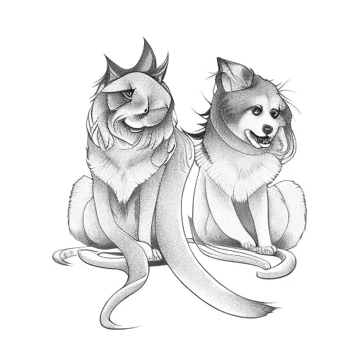 Brunette Ginger Friendship