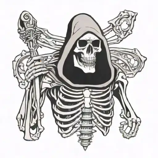 Skeleton Reaper Holding