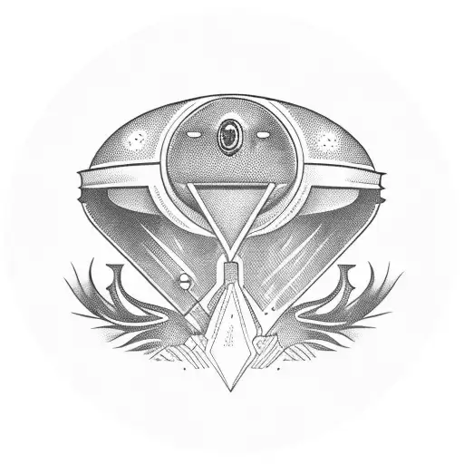 Smoking Alien In Ufo