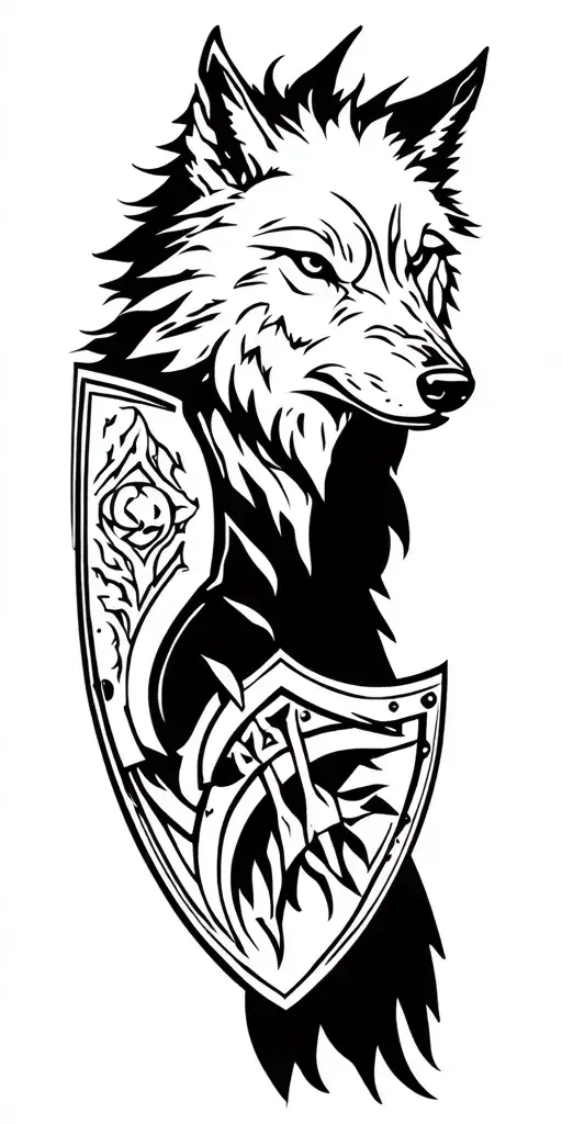 Wolf Spartan Shield