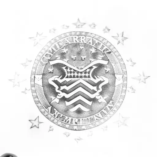 Ar-15 With American Flag In Background