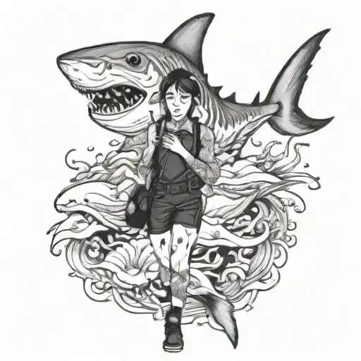 Shark And Girl