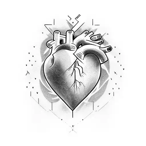 Heart With The Text Line