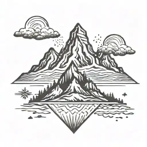 Mountains Inside Zia Symbol