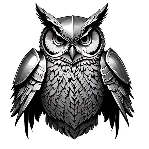 Knight Armor With Owl