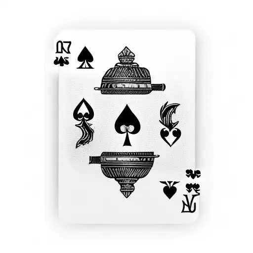 Smoking Ace Of Spades Card