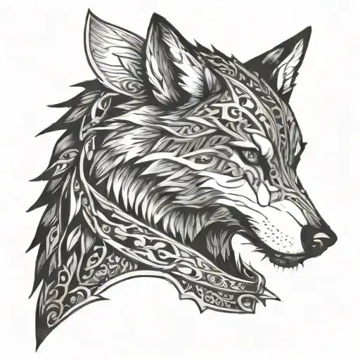 Hunter With Wolf With Armor