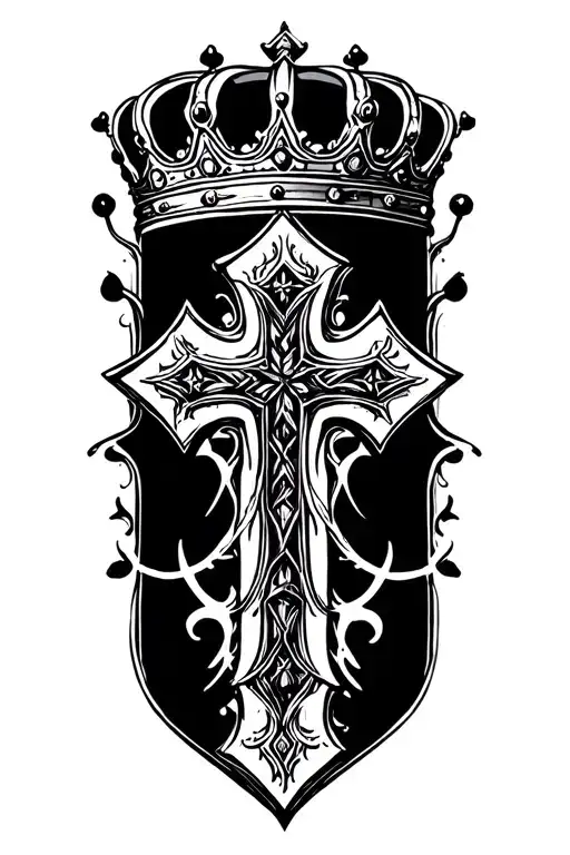 Cross With Crown