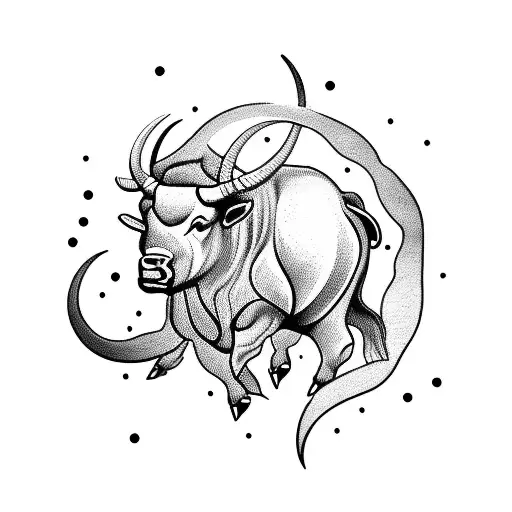 Bull Zodiac And Libra Zodiac On Arm