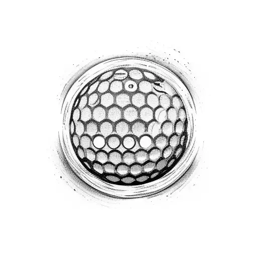 Golf Ball Breaking Through A Wooden Board