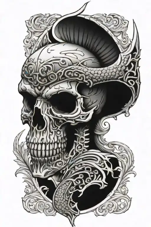 Mythosaur Skull Pauldron