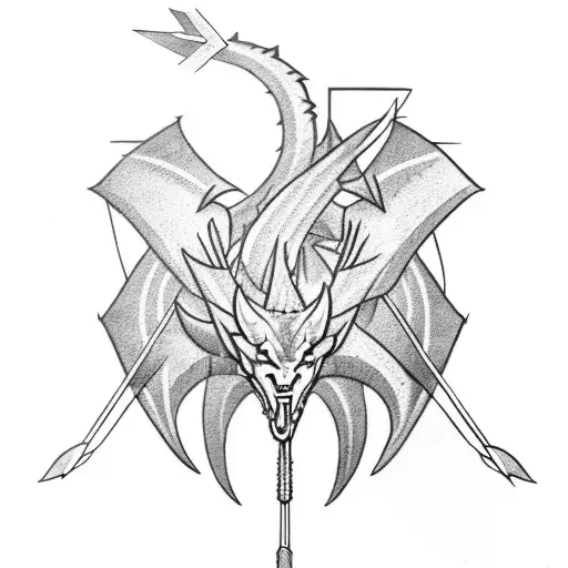 Arrow With Dragon Around