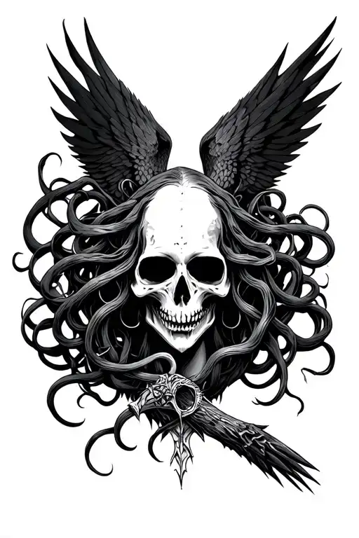 Medusa Raven Grim Reaper