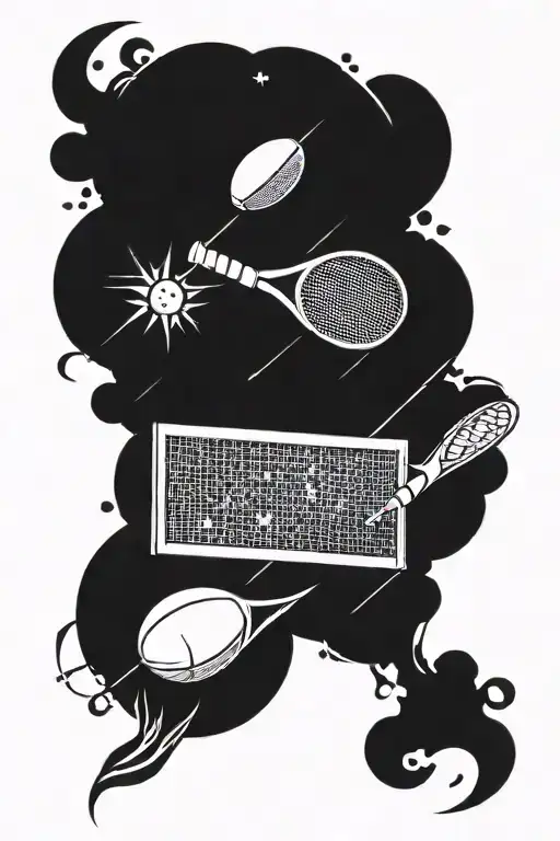 Tennis Rockets With 2 Dates Of Birth