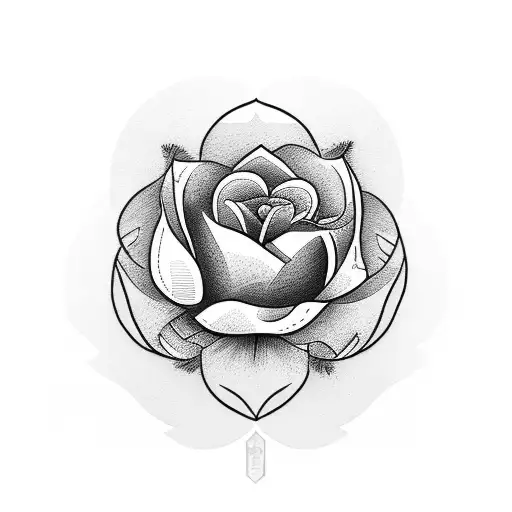 Word Ohana With Flower