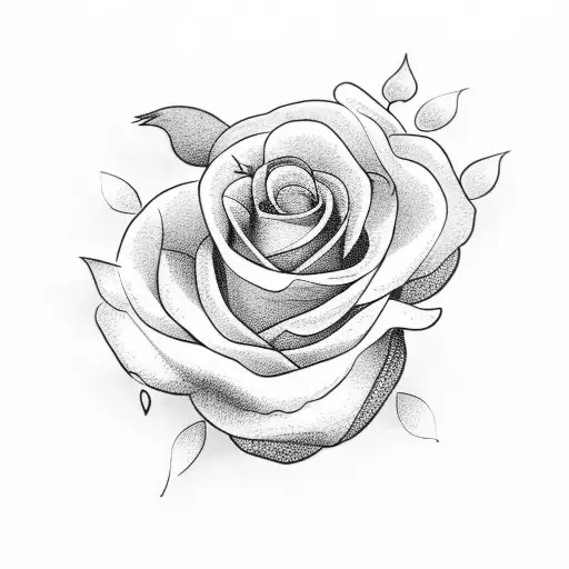 Floral Roses And Small Moon