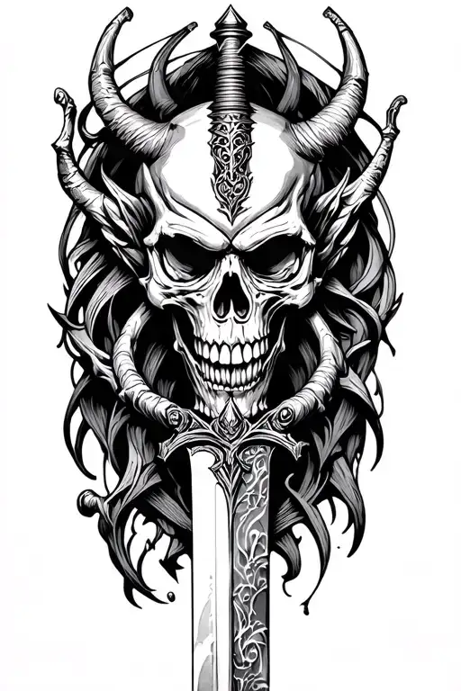 Demon Skull Sword