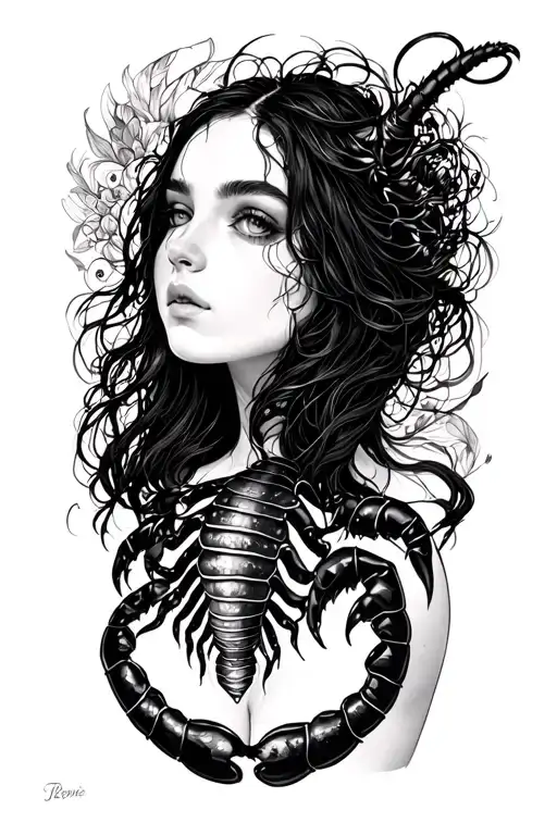 Naked Girl With A Holopendra Body