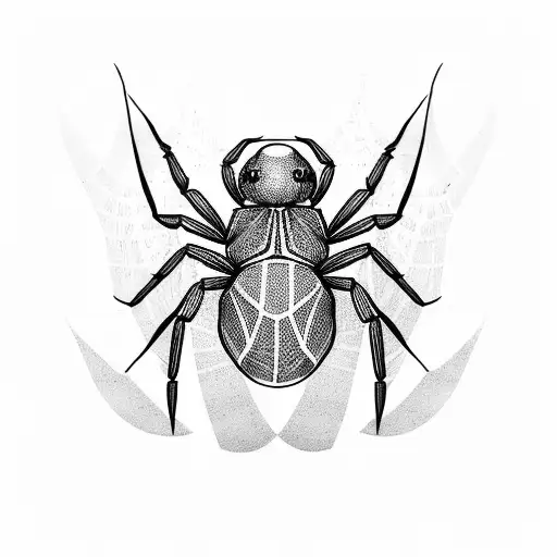 Weightlifting With Spider Webs Wrapping Around It