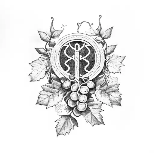 Laurel Wreath With Grape Vine