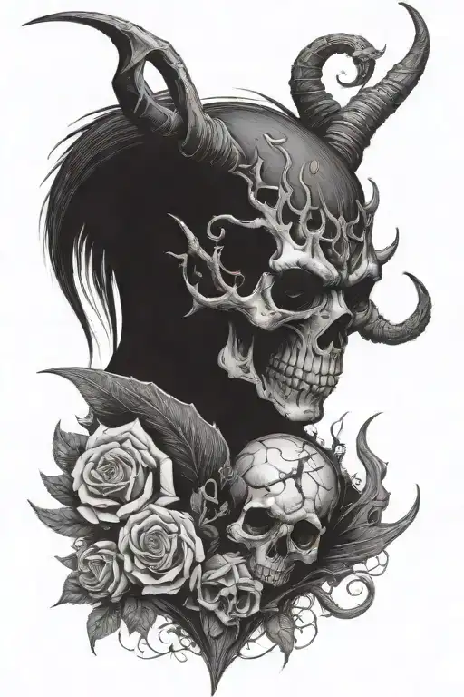 Gothic Inspired Tattoo Featuring