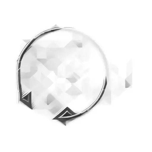 A Circle With An Arrow In It