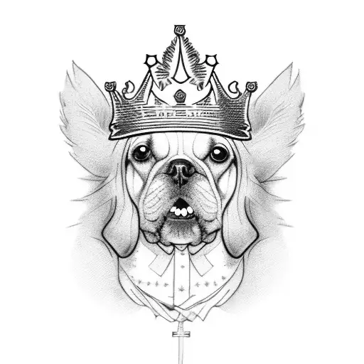 Dog Wearing A Crown