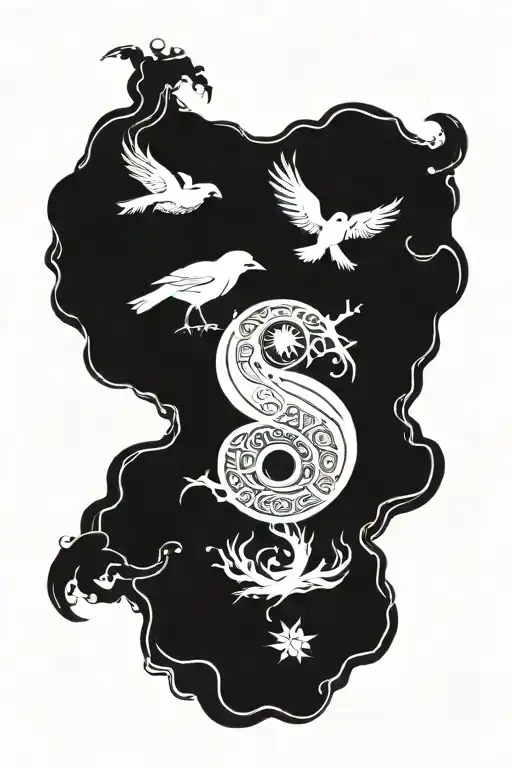 Ying Yang But With Jesus Christ And Maria