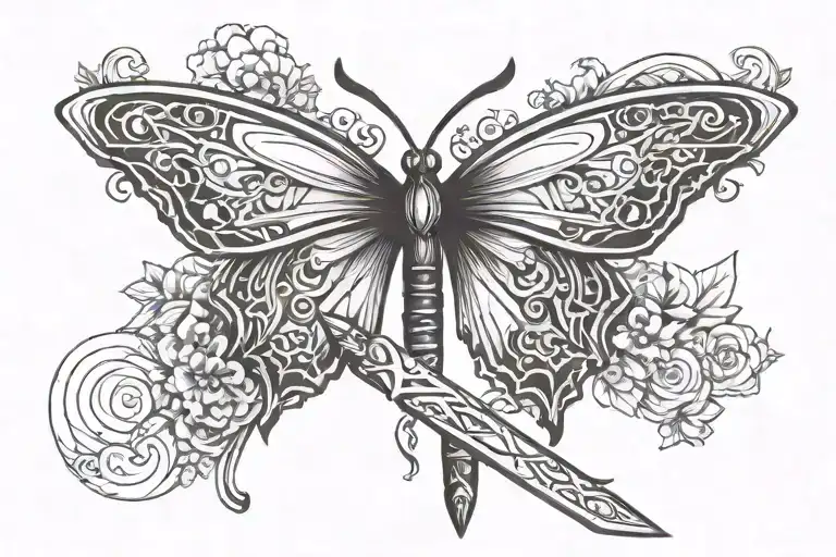 Butterfly On A Sword Tip