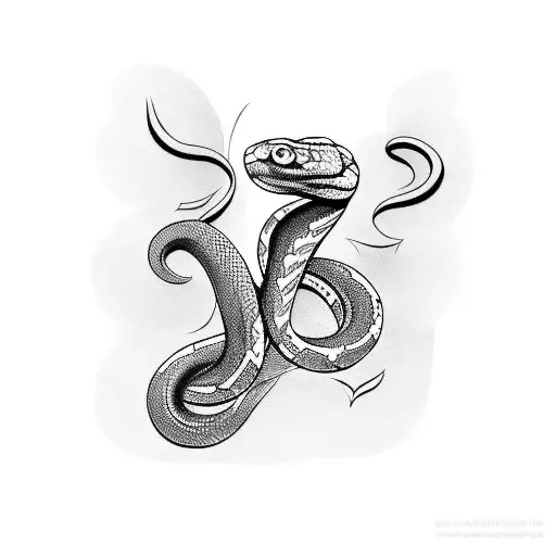 Snake Hanging From Tree