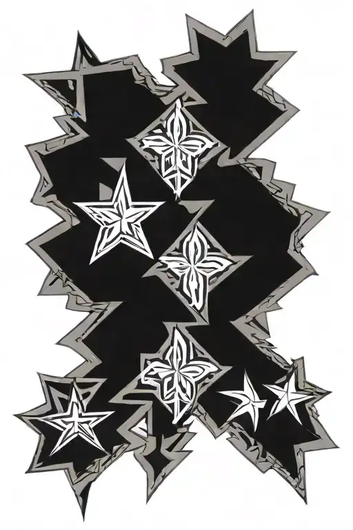 Graffiti Alaska Fourteenth Geomatric Lettering 14 Star