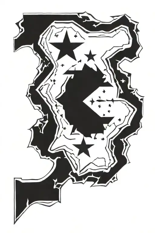 Graffiti Alaska Snowbadge Geomatric Lettering Fourteenth Star