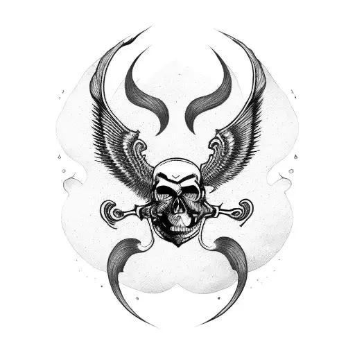 Deathmoth With Skull