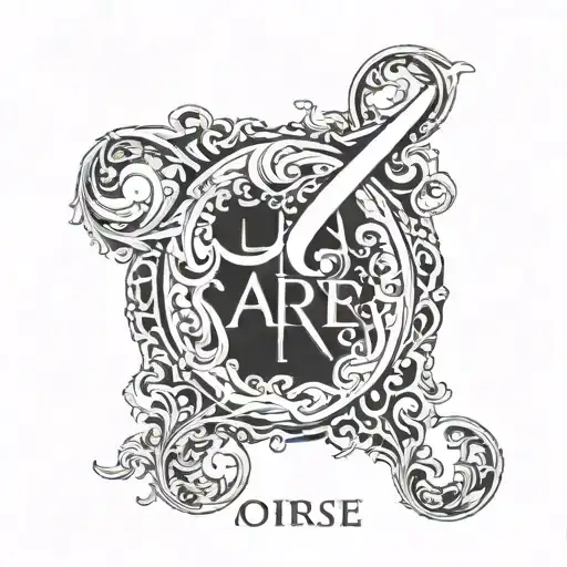 The Word 'Saoirse' Written In Bold Roman Font The Letters