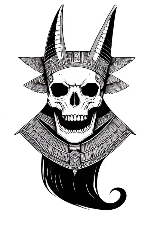 Skull Anubis Agyptian God