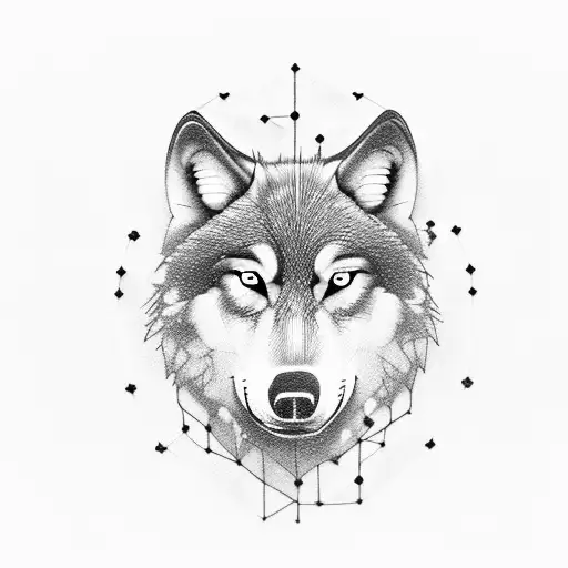 That Says Never Give Up And A Wolf That Is Runnig Around The Text