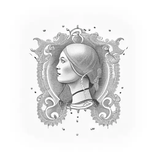 Tattoo On The Neck Style Of Money