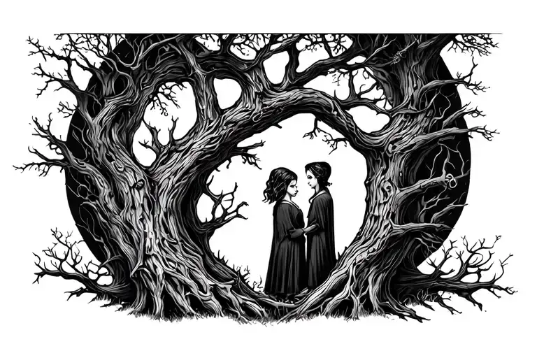 Dead Tree Brother And Sister