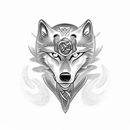 Loyalty Protection Celtic Moon Wolf