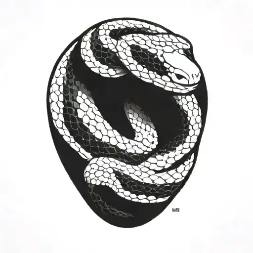 King Snake Black With White Stripes