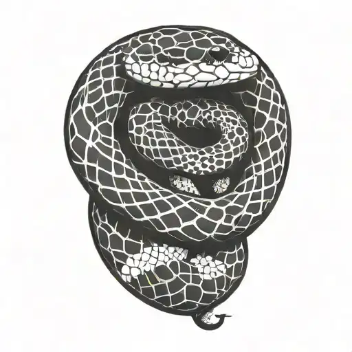 King Snake Black With White Stripes