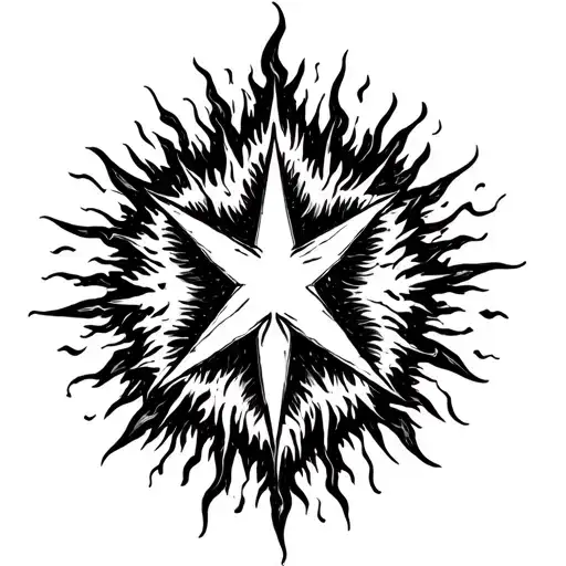 Star And Flame Like Aura