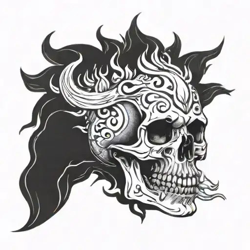 Skull And Fire
