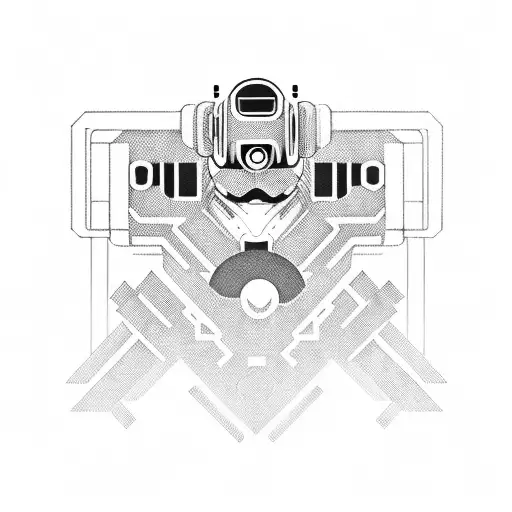 Cyberpunk Inspired Robot Samurai